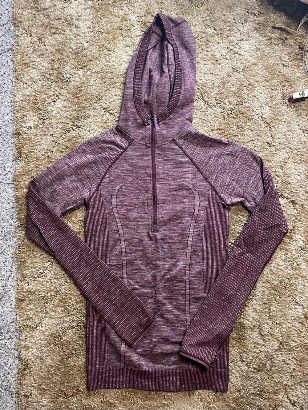 Lululemon Women’s Swiftly Wool Hooded Half Zip Size 2